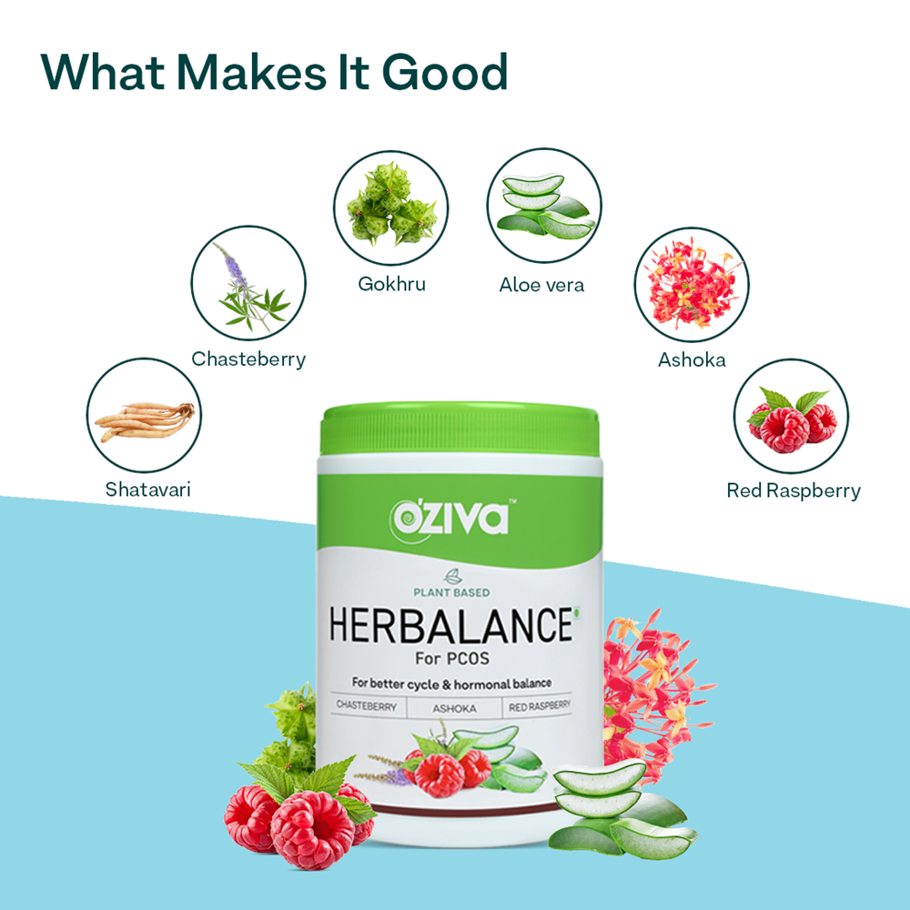 OZiva Plant Based Herbalance For Pcos